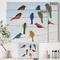 Designart - Lovely Colorful Birds On Wires 1 - Cottage Premium Canvas Wall Art